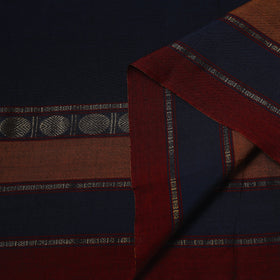 Dharwad cotton fabric with border 36 - handcrafted