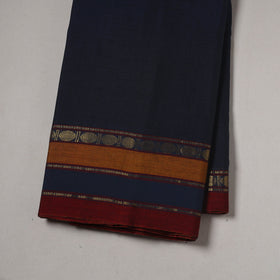 Dharwad cotton fabric with border 36 - handcrafted