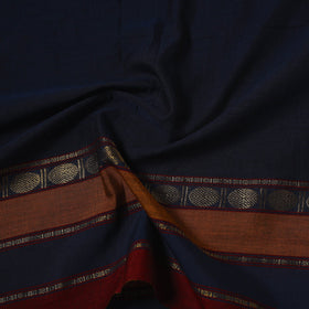 Dharwad cotton fabric with border 36 - handcrafted