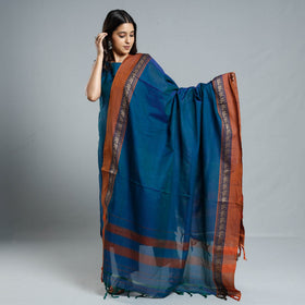 Blue dharwad cotton kurta with palazzo & dupatta set