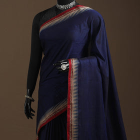 Dharwad cotton saree with border 05 - handcrafted