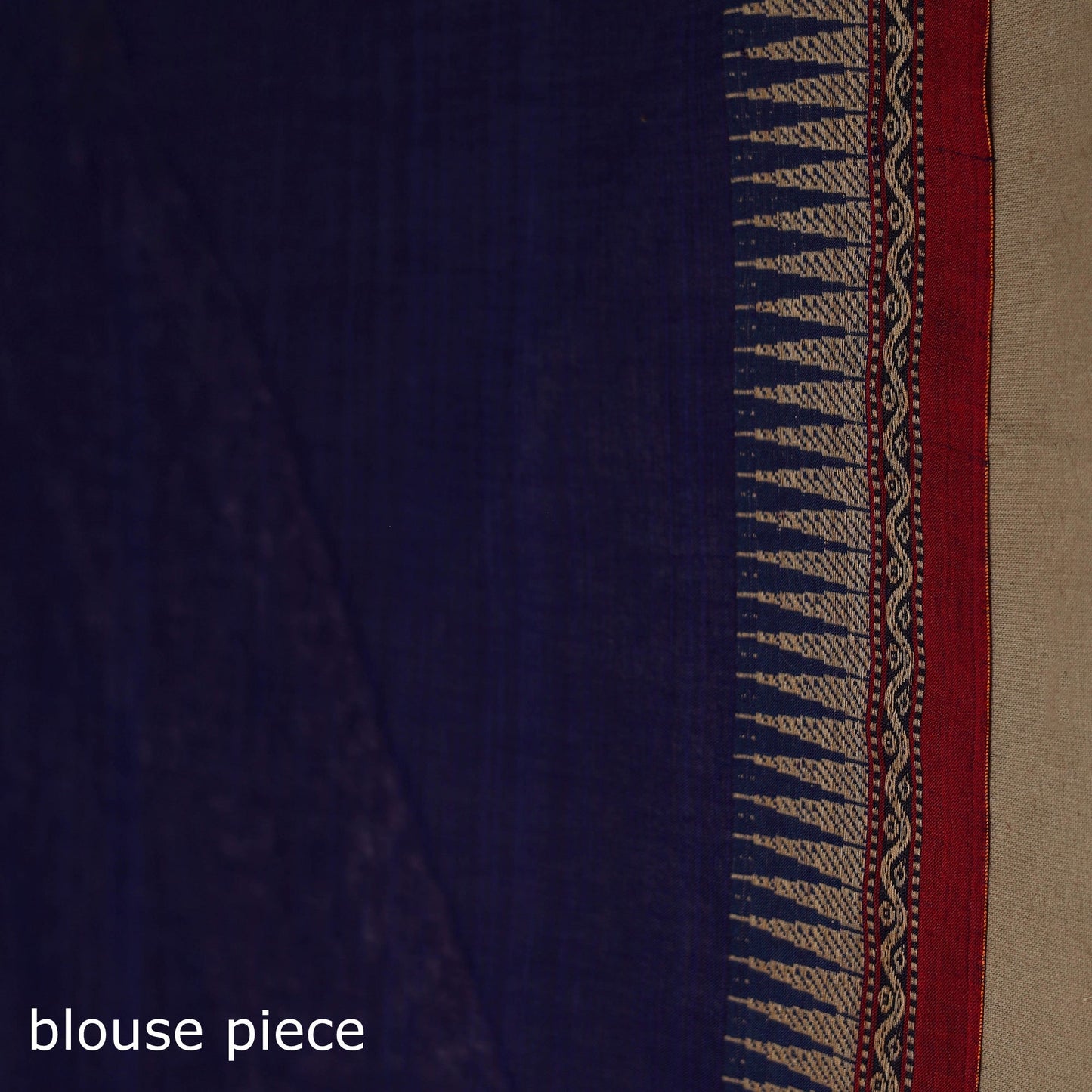 Dharwad cotton saree with border 06 - handcrafted