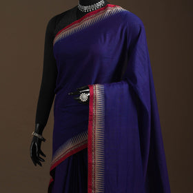 Dharwad cotton saree with border 06 - handcrafted