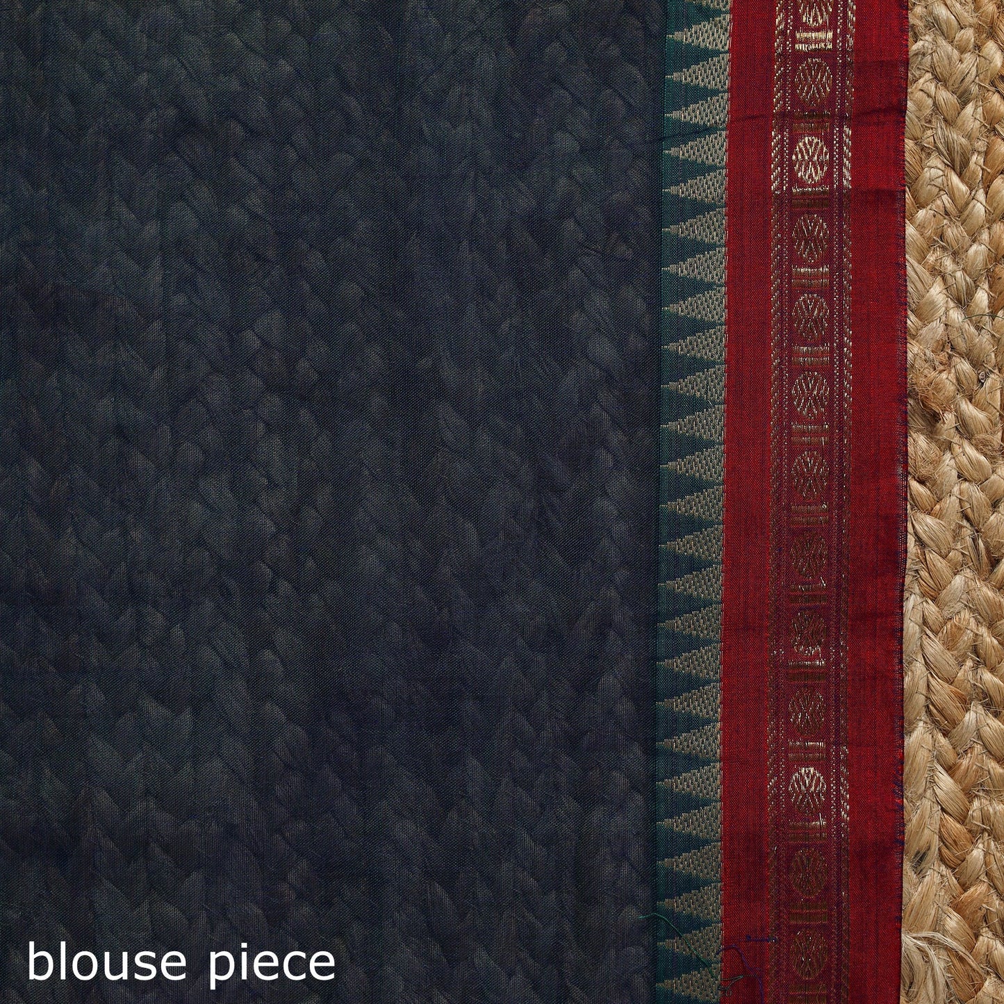 Dharwad cotton saree with border 17 - handcrafted