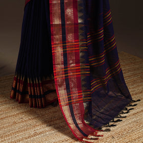 Dharwad cotton saree with border 18 - handcrafted