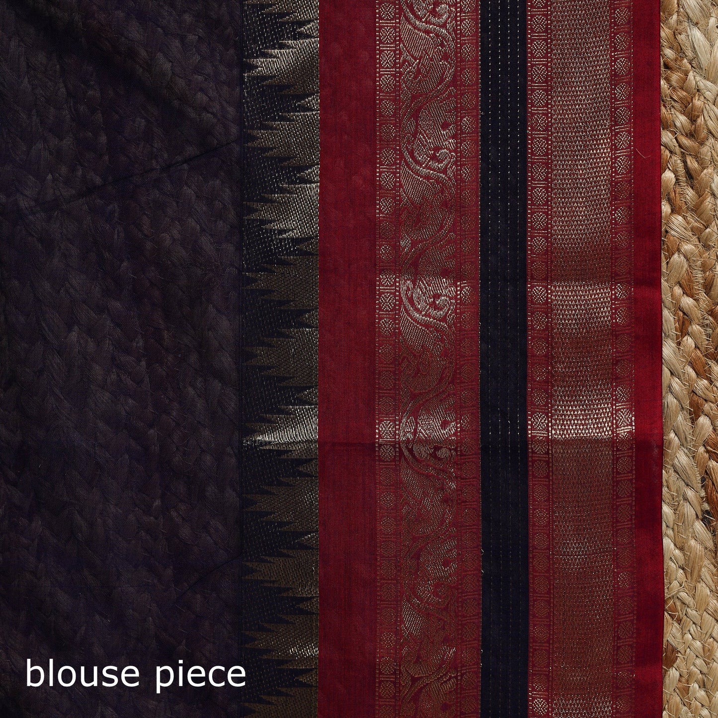 Dharwad cotton saree with border 18 - handcrafted