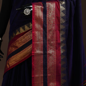 Dharwad cotton saree with border 18 - handcrafted