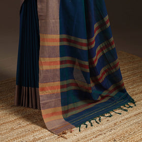 Dharwad cotton saree with border 25 - handcrafted