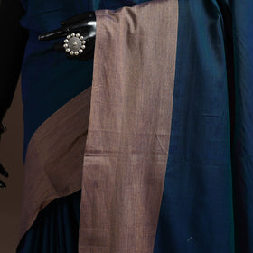 Dharwad cotton saree with border 25 - handcrafted