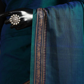 Dharwad cotton saree with border 38 - handcrafted