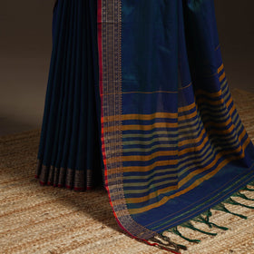 Dharwad cotton saree with border 40 - handcrafted