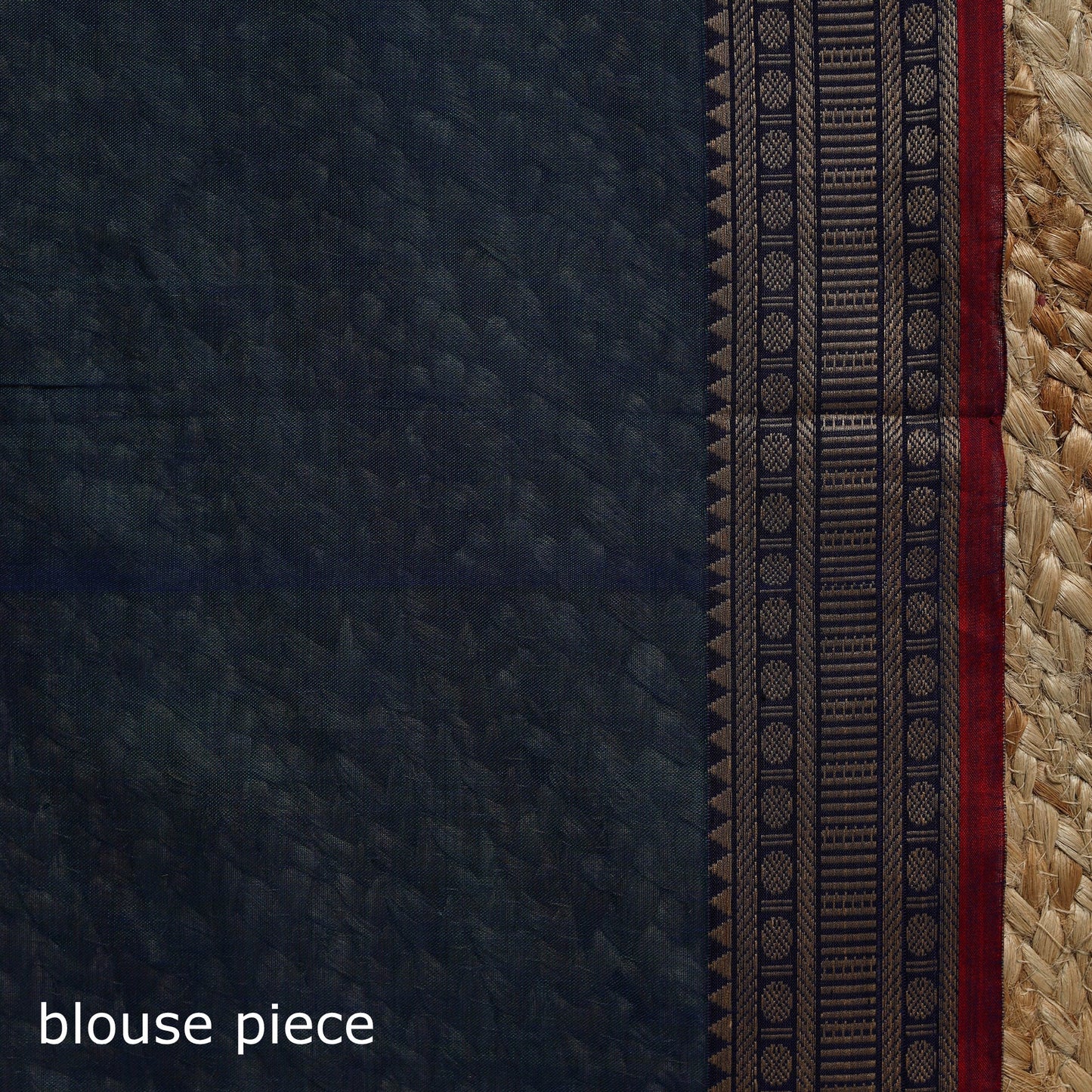 Dharwad cotton saree with border 40 - handcrafted