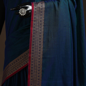 Dharwad cotton saree with border 40 - handcrafted