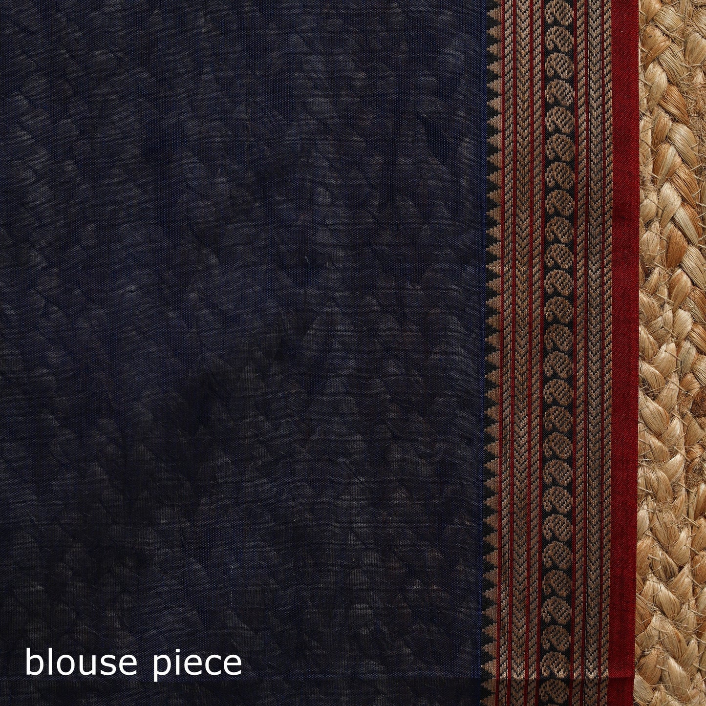 Dharwad cotton saree with border 51 - handcrafted