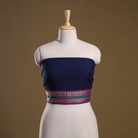 Dharwad weave cotton blouse piece 09 - handcrafted