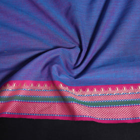 Dharwad weave cotton blouse piece 10 - handcrafted