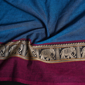 Dharwad weave cotton blouse piece 14 - handcrafted