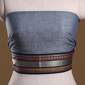 Dharwad weave cotton blouse piece 24 - handcrafted