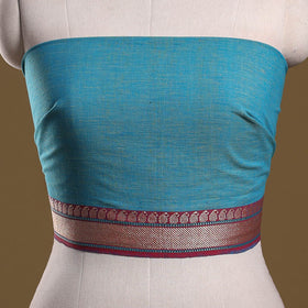 Dharwad weave cotton blouse piece 29 - handcrafted