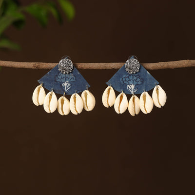  Diya Fabart Shell Work Earrings Online 