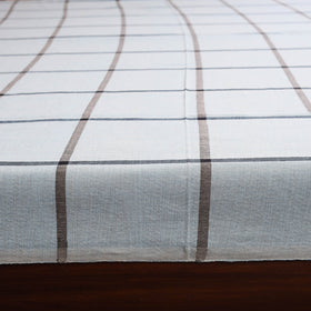 Blue - double handloom cotton bed sheet (108 x 90 in) 23