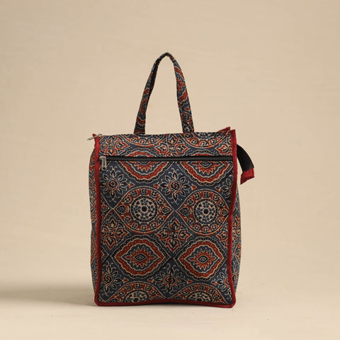  Blue Eco-Friendly Handmade Cotton Handbag for Women