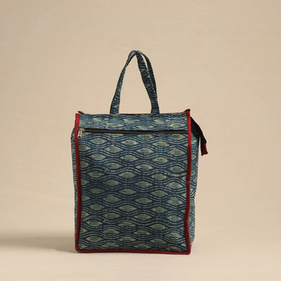 Blue Eco-Friendly Handmade Cotton Handbag for Women