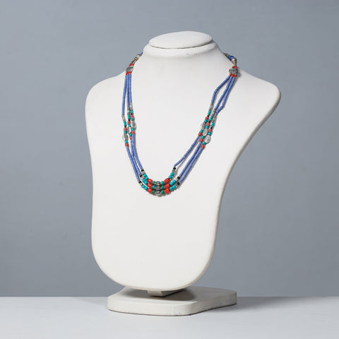  Ethnic Tribal Tibetan Beadwork Necklace from Himalayas 