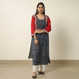 Exclusive Hand Zardozi Embroidery Mul Cotton Kurta for Women