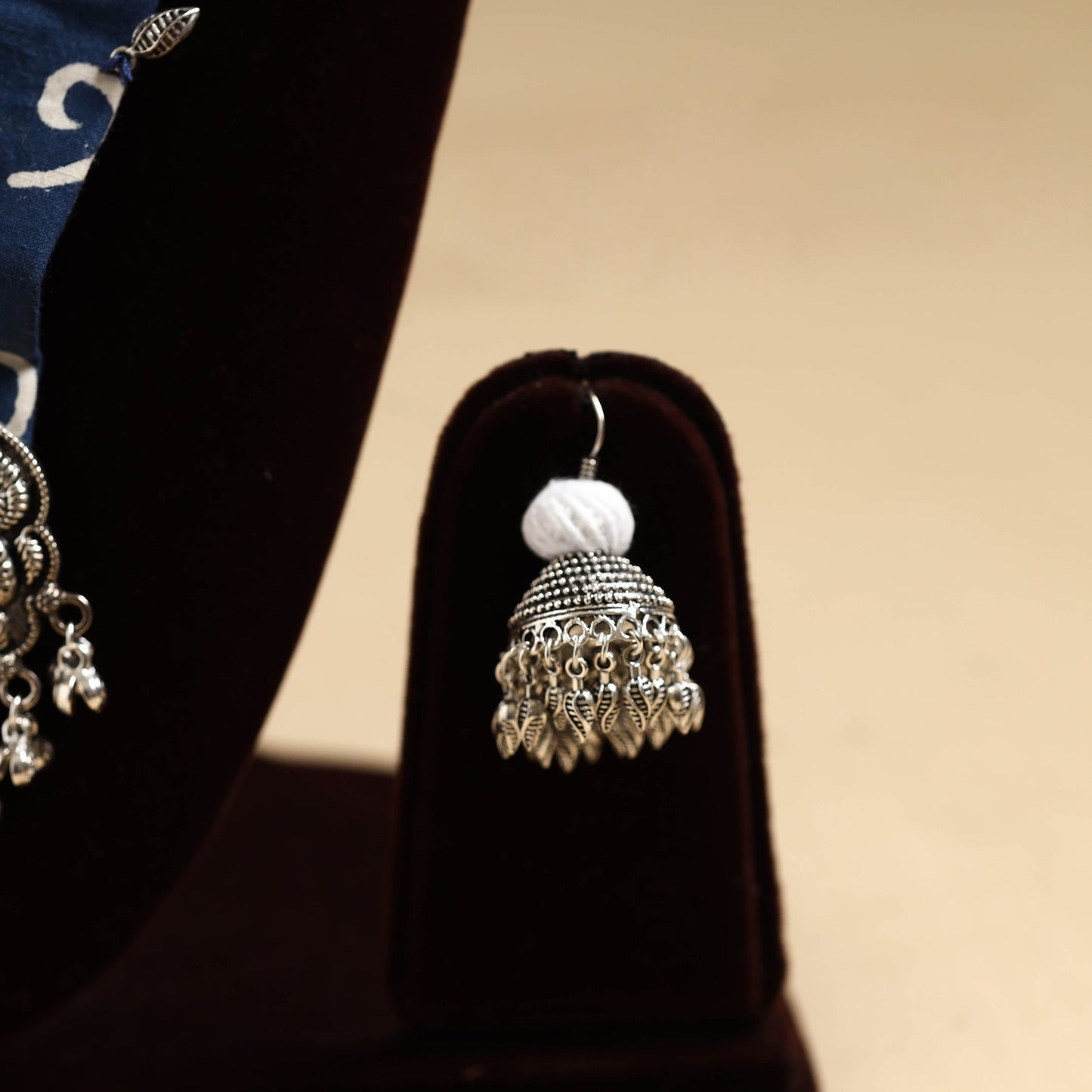 Blue - fabart german silver necklace set 29 - handcrafted