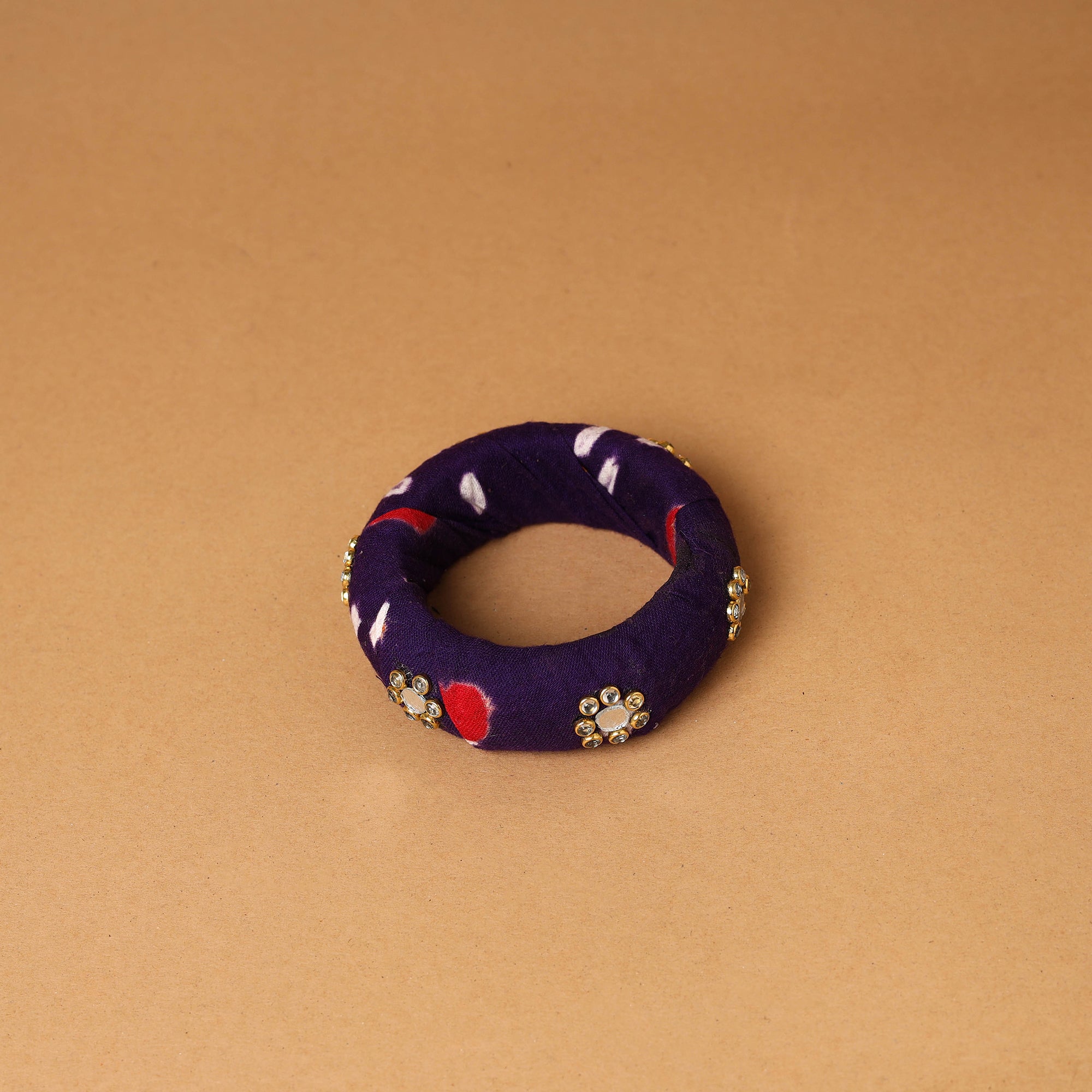 Buy Fabart Kundan & Mirror Work Handmade Bangle