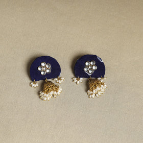 Buy Blue Fabart Pearl & Stone Work Necklace Set