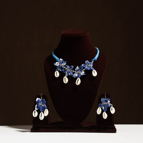  Fabart Phool Kali Shell Choker Necklace Set 