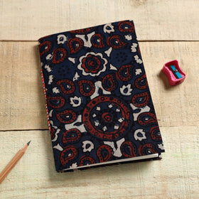 Buy Ajrakh Fabric Cover Handmade Paper Notebook Online in India l iTokri.com