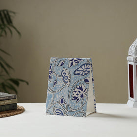 Blue - fabric embellished handmade photo frame (8 x 6 in)