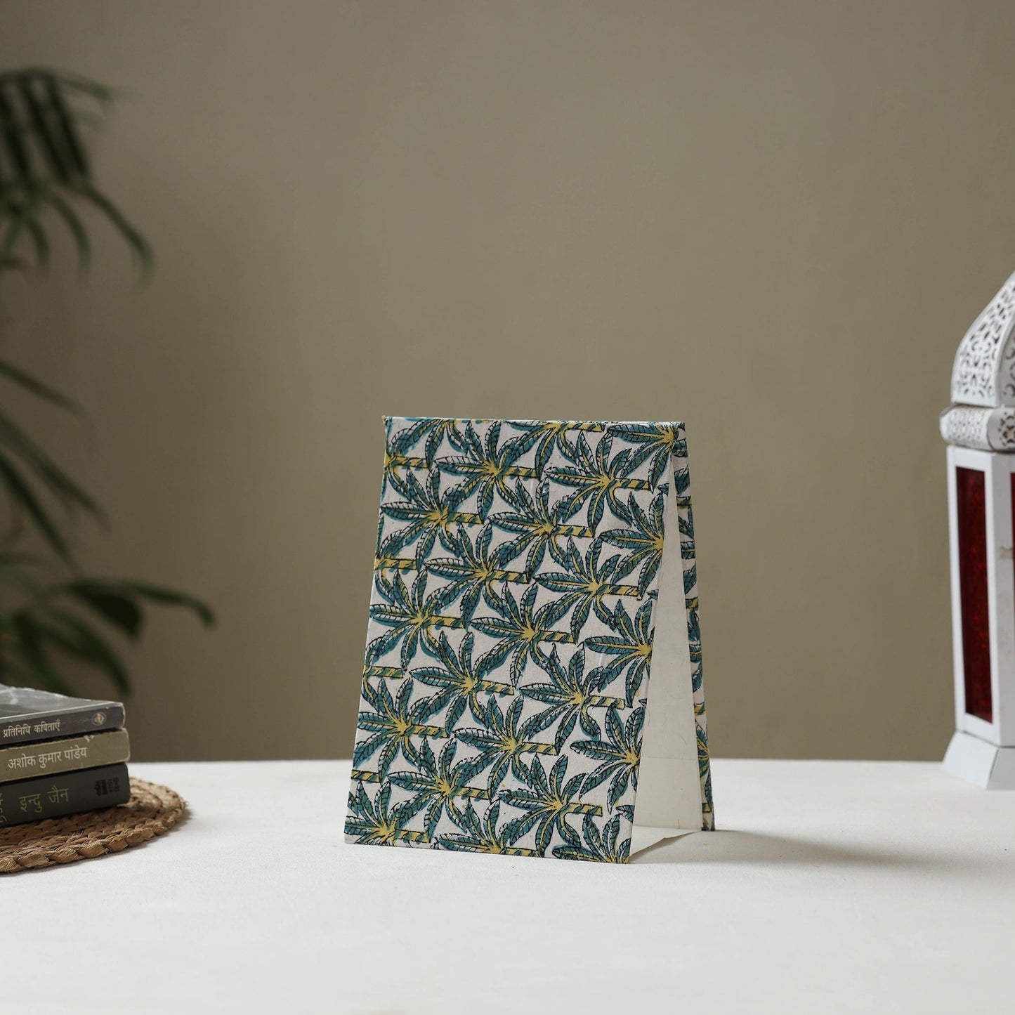 Blue - fabric embellished handmade photo frame (8 x 6 in)