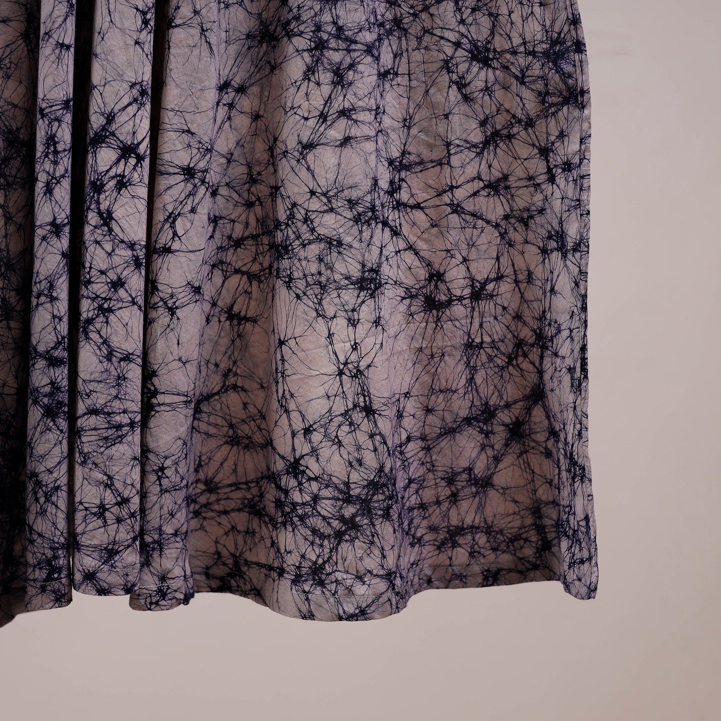 Blue - flared cotton batik dress 12 - handcrafted