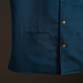 Flex cotton men plain nehru jacket 07 - handcrafted