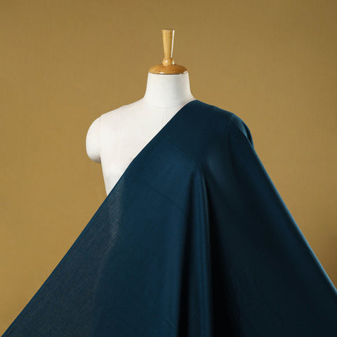Blue - flex cotton prewashed plain fabric 06 - handcrafted
