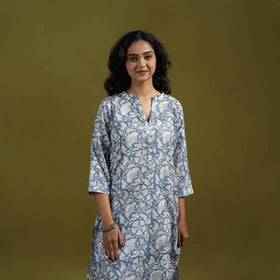 Floral cotton sanganeri co-ord set 04 - handcrafted