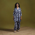 Floral cotton sanganeri co-ord set 07 - handcrafted