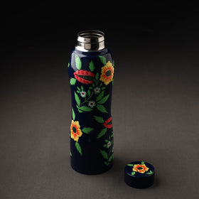  Floral Handpainted Enamelware Stainless Steel Water Bottle 