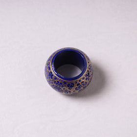  Floral Handpainted Wooden Blue Napkin Holder 