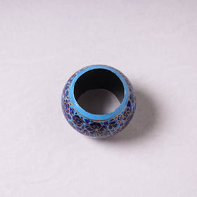  Blue Floral Handpainted Wooden Napkin Holder 