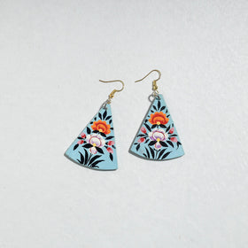 Buy Floral Handpainted Wooden Necklace Set Online l iTokri.com