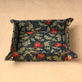 Blue Floral Printed Handcrafted Basket / Valet Tray (6 x 6 in)