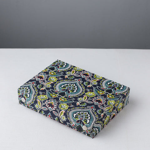 Blue Floral Printed Handcrafted Jewelry Box