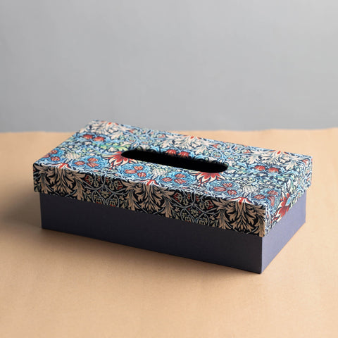  blue Floral Printed Handcrafted Tissue Box 