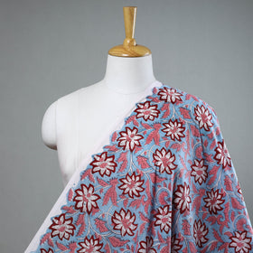  Sanganeri Block Print Fabric - Floral Rajasthani