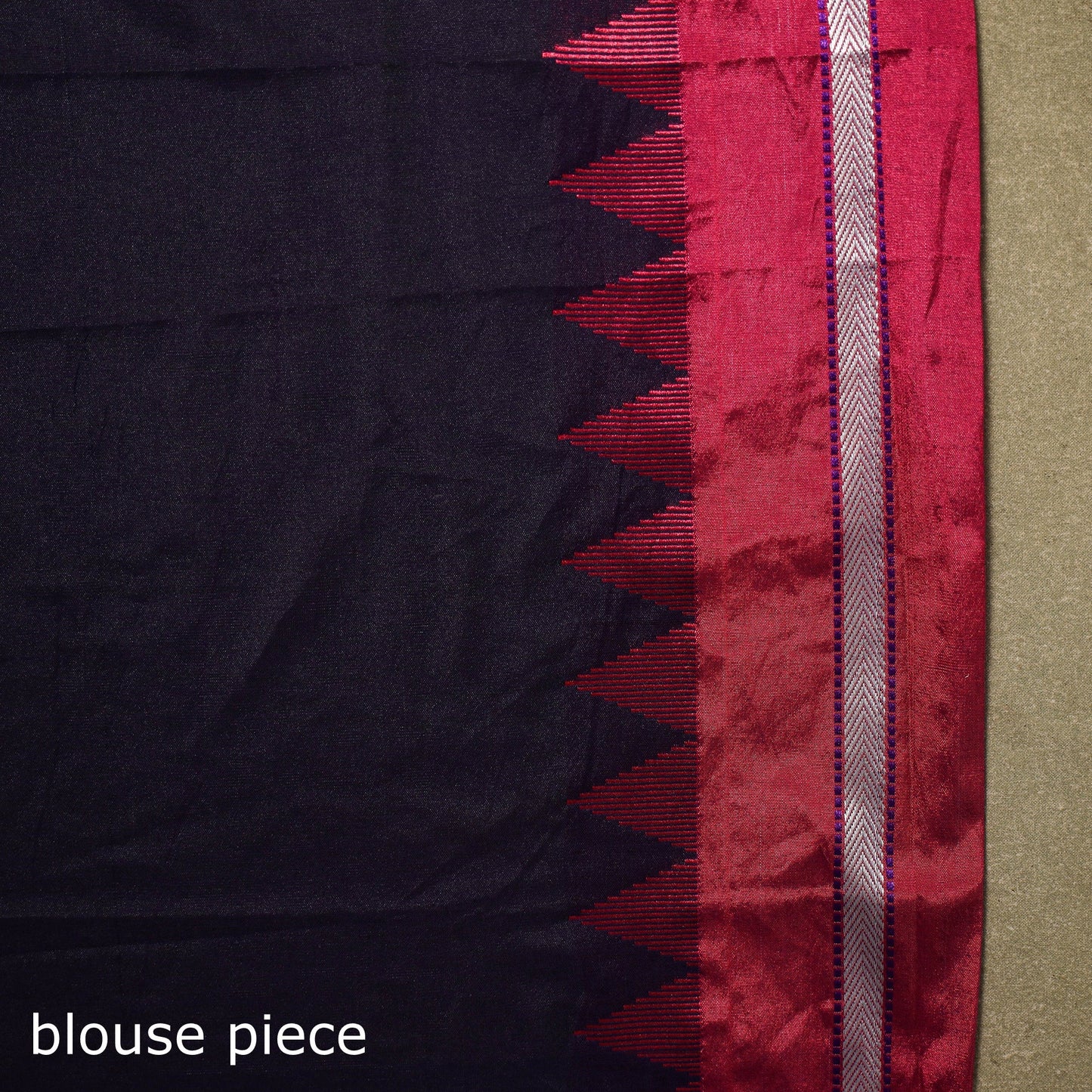 Blue - flower buta mercerized cotton ilkal saree 17